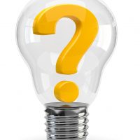 question mark light bulb