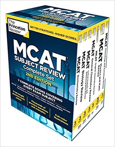 Princeton Review MCAT Subject Review Complete Box Set, 2nd Edition: 7 Complete Books + Access to 3 Full-Length Practice Tests